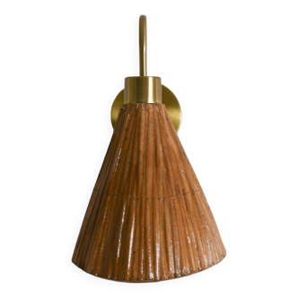 Applique murale Pencil Reed Cone mid-century modern