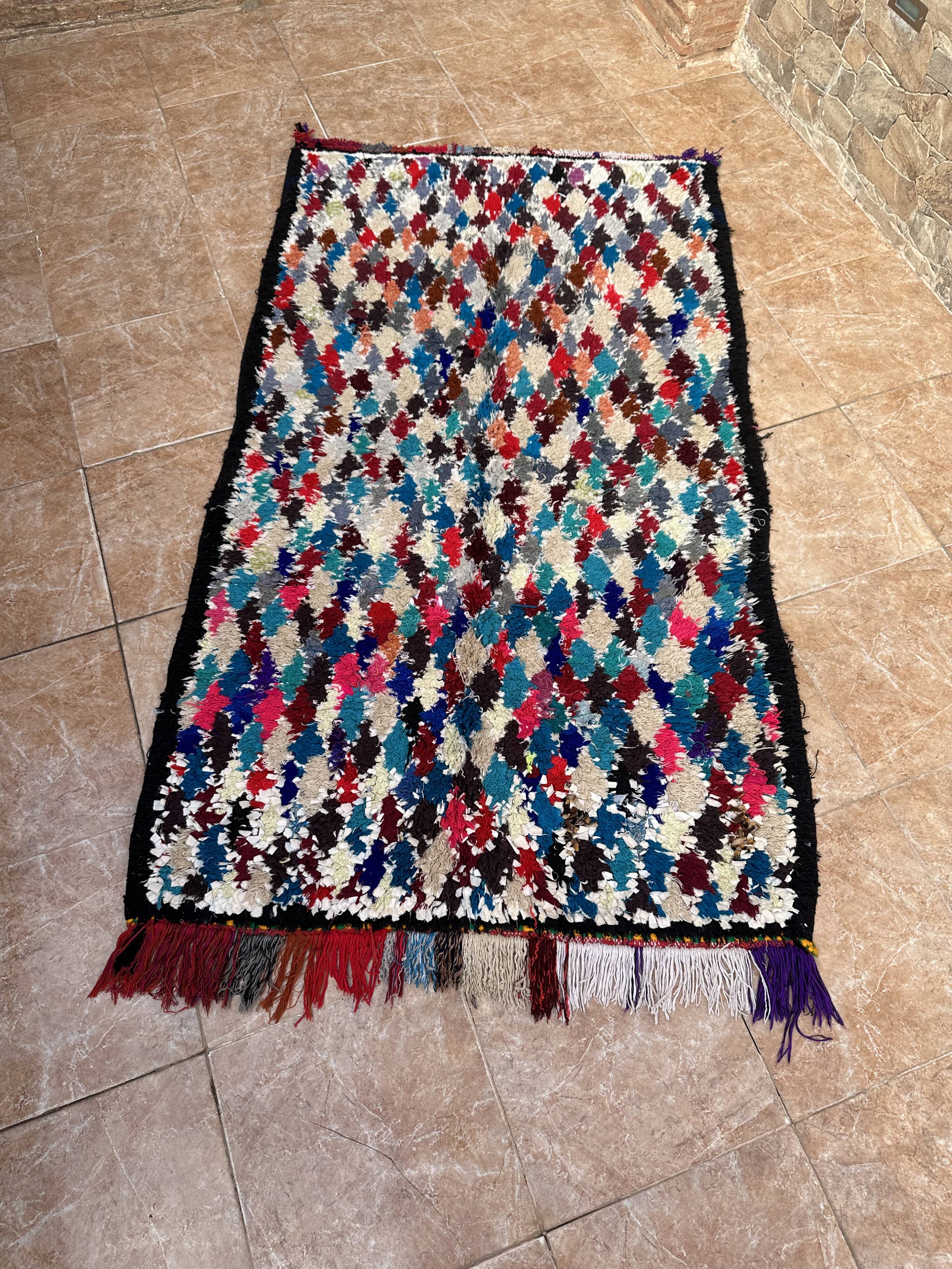 Unique Moroccan Rug - Vintage Art Deco Rug - The Moroccan Rug