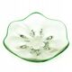 Mid-century modern fruit or nut bowl, glass, Czechoslovakia, 1950s