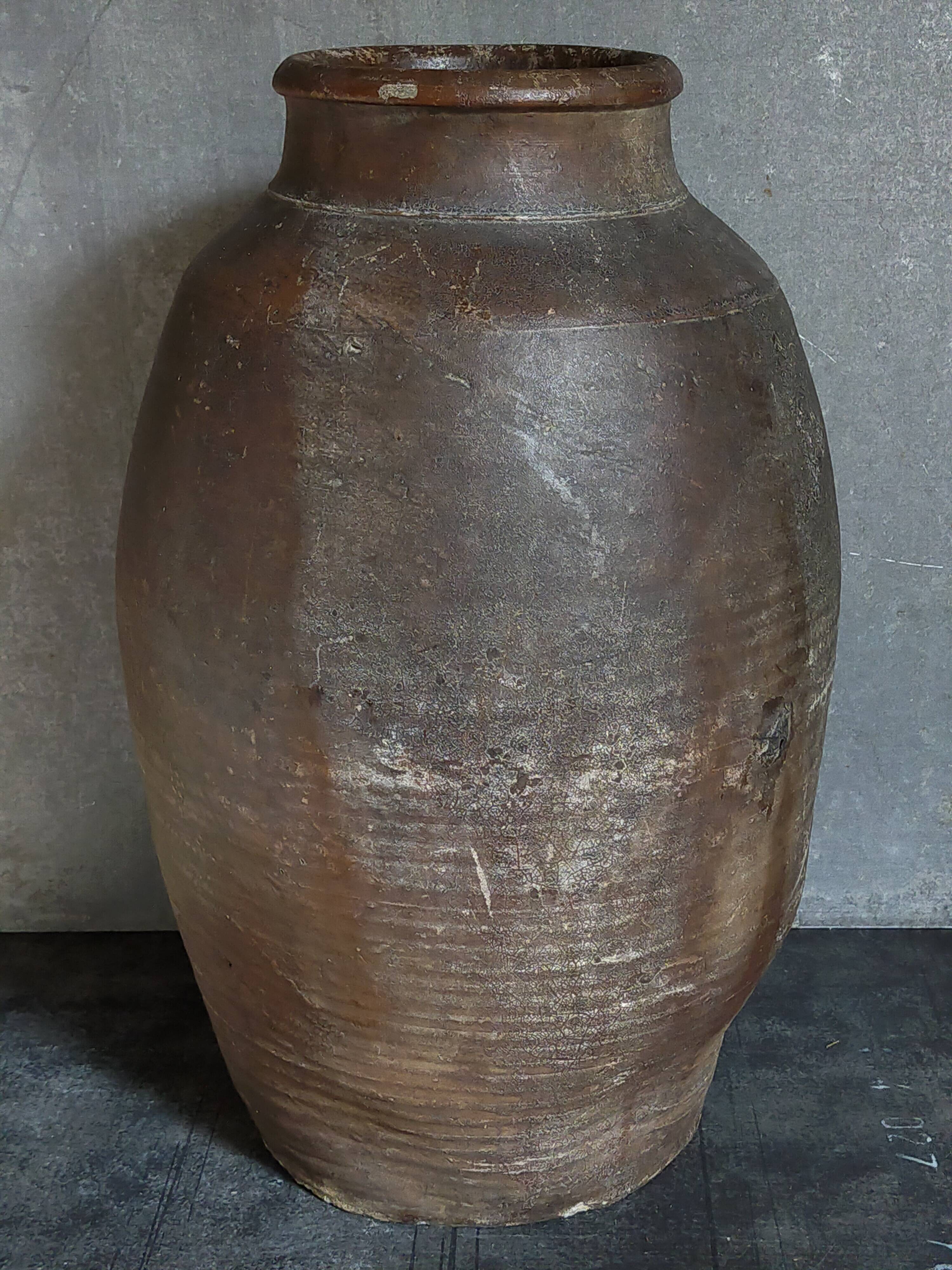 XXL traditional pottery old 19th century folk art 42 cm