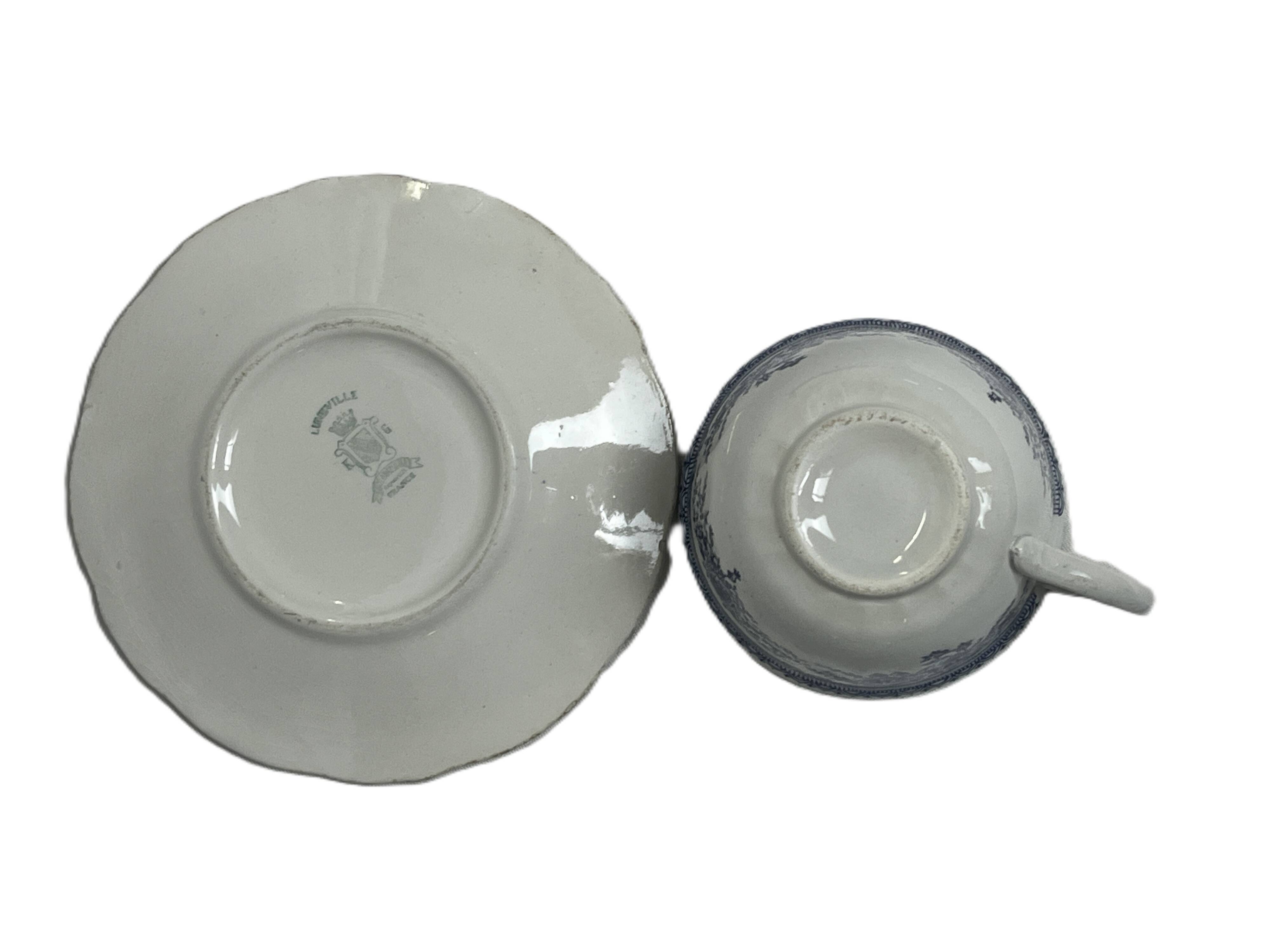 Lunéville earthenware solo tea cup 20th century