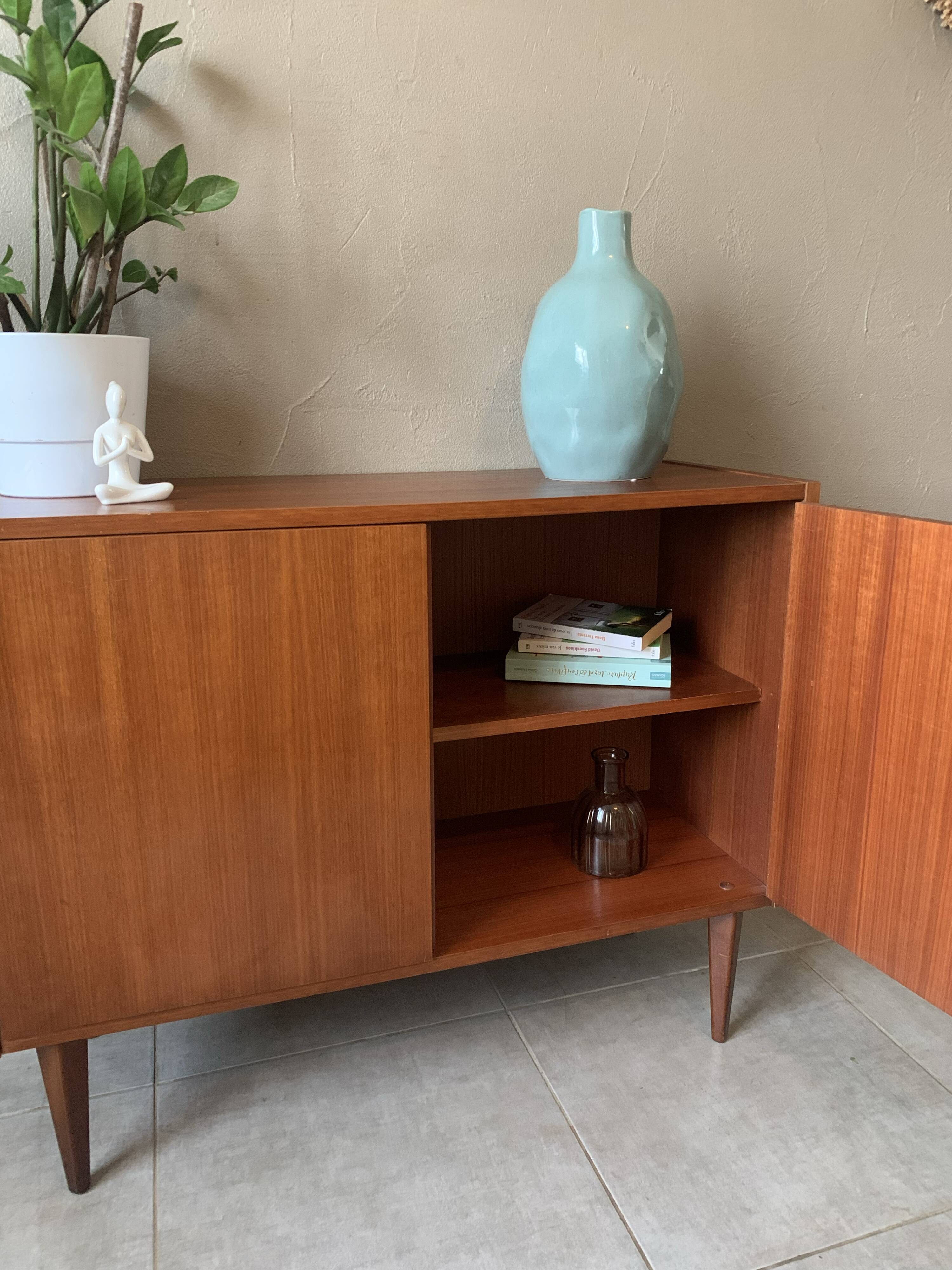 Vintage Scandinavian teak sideboard from the 1960s