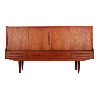 Teak highboard, Danish design, 1960s, production: Denmark