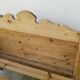 Vintage pine bed chalet style Savoie for one person