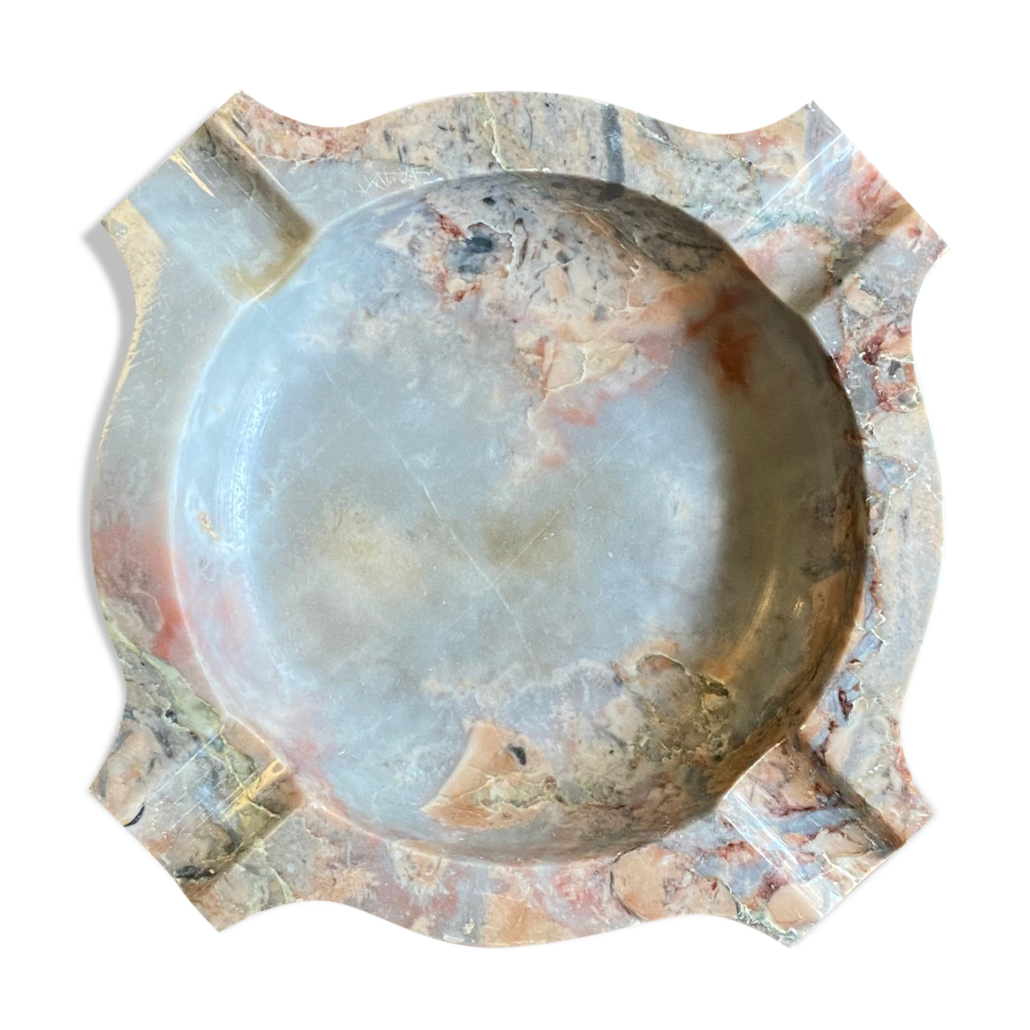 Rose marble ashtray