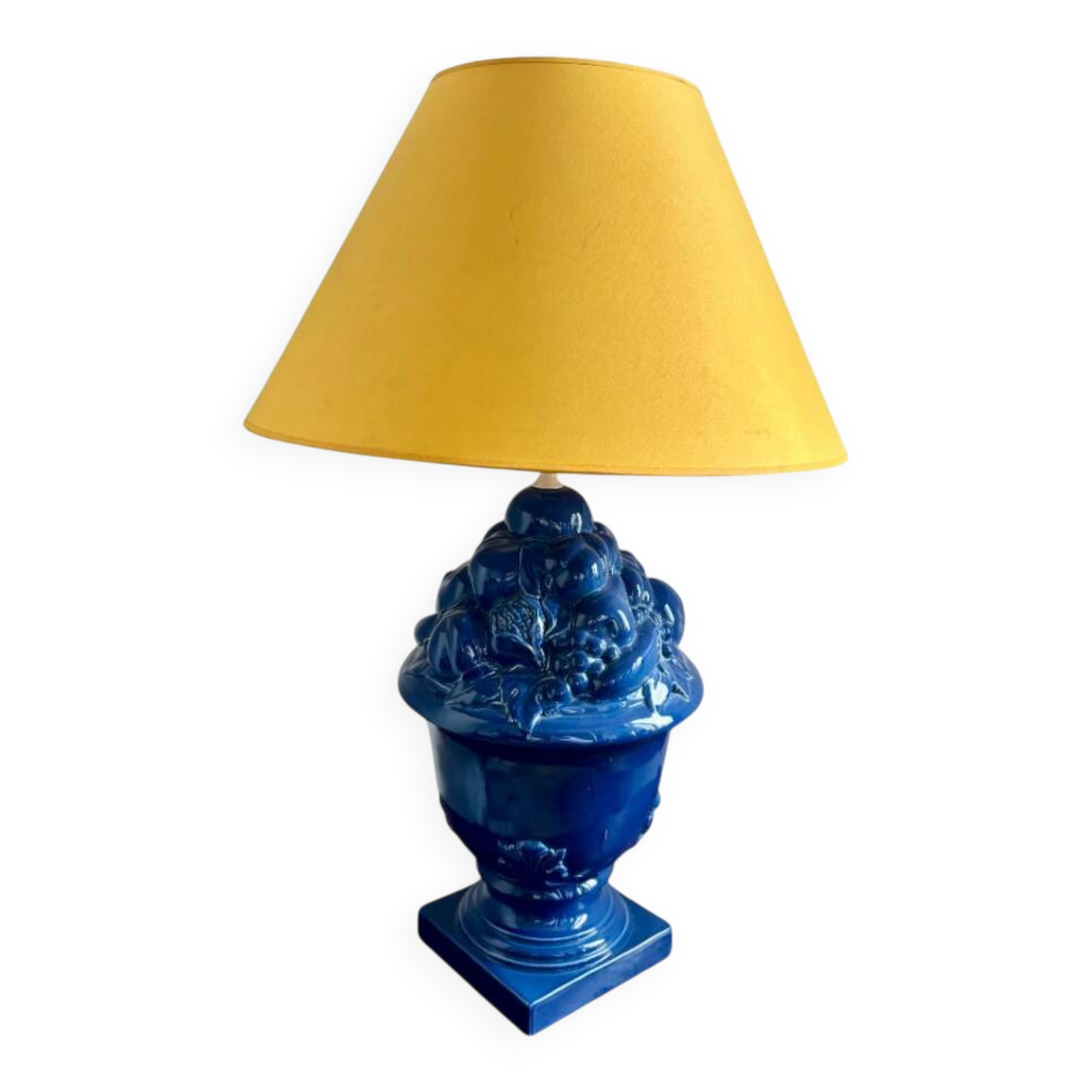Table lamp - blue ceramic