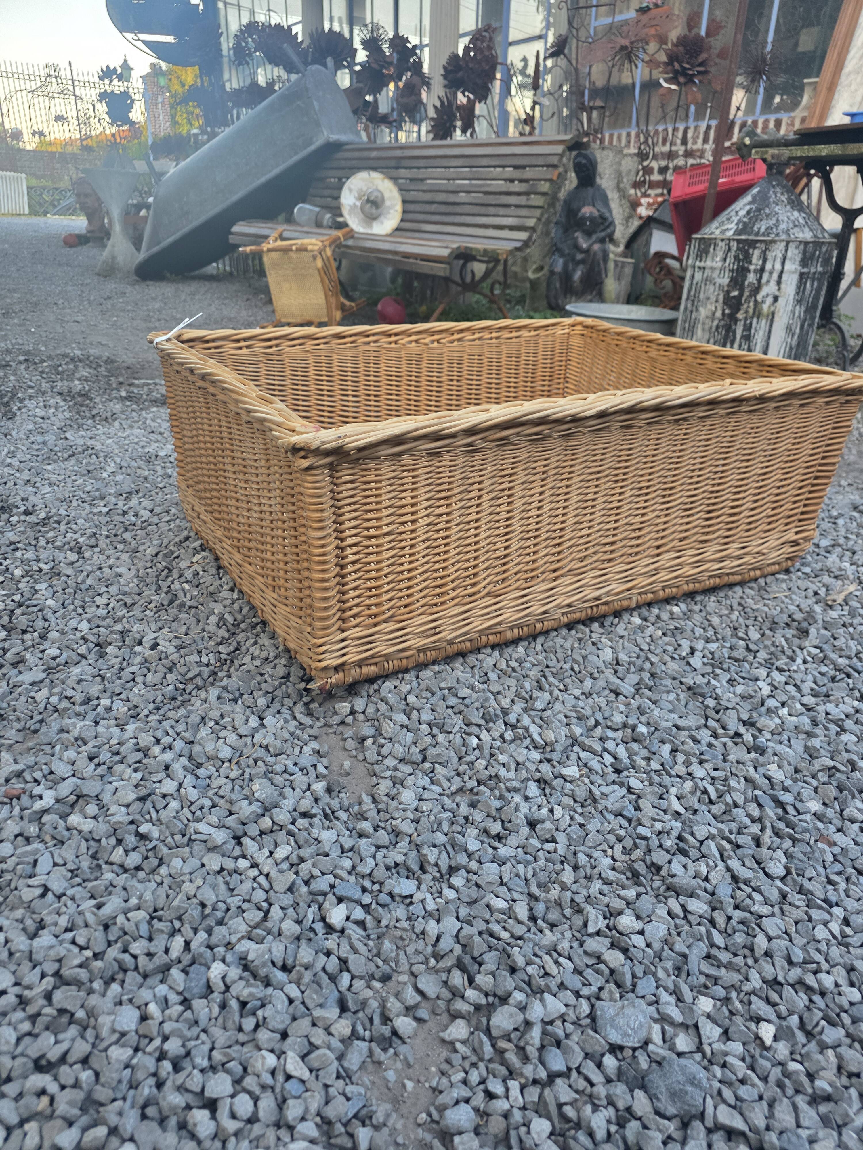 Panier en osier grand modèle