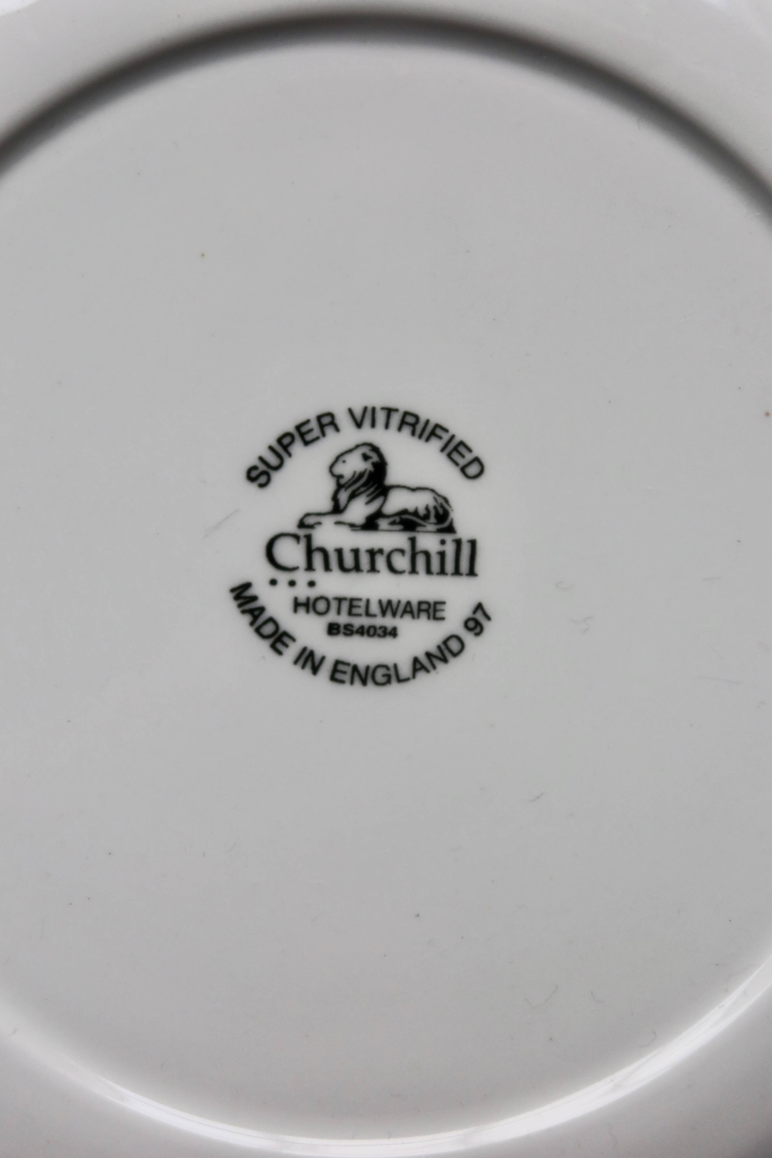 6 assiettes plates vintage porcelaine anglaise Churchill