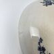 Pexonne iron earth compote dish, blue bird motif, late 19th century