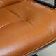 Charles Pollock leather office chair, Knoll edition, 1970