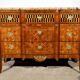 Rosewood and Mahogany chest of drawers, Louis XV / Louis XVI Transition style – Late 19th century