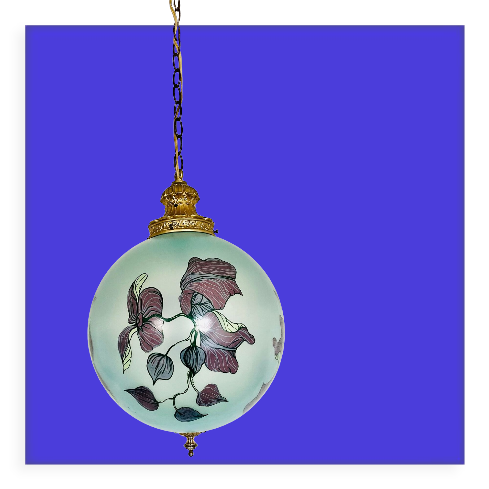 Art Deco glass pendant
