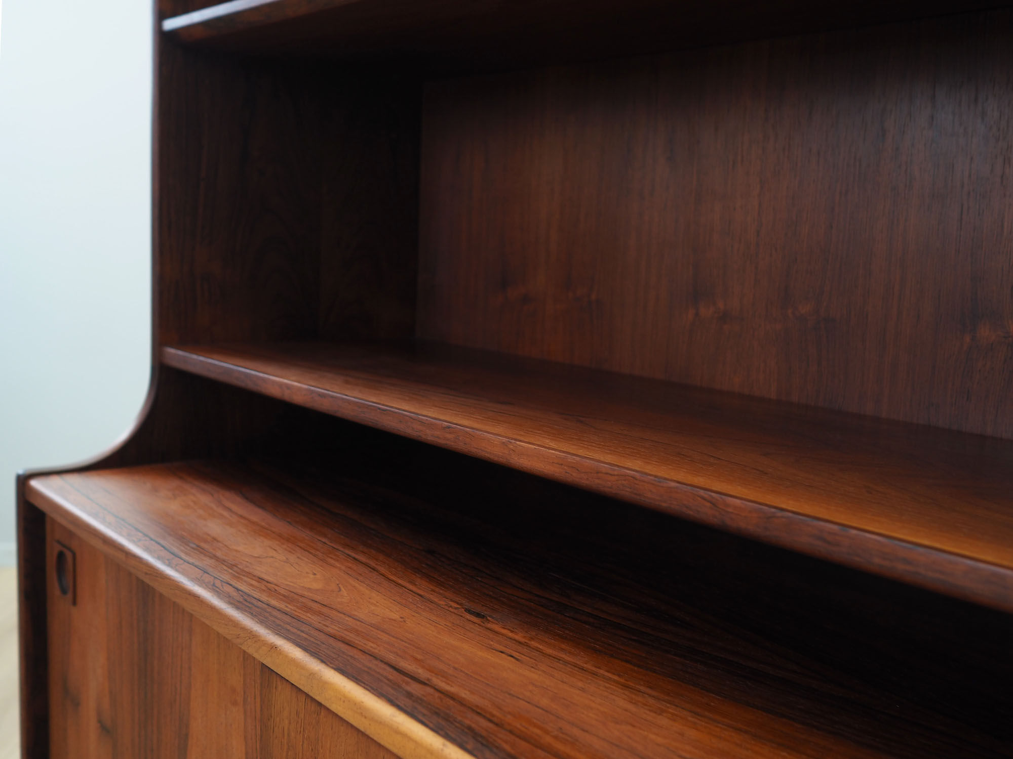 Bibliothèque en palissandre, design danois, années 1960, fabriquée par Farsø Møbelfabrik