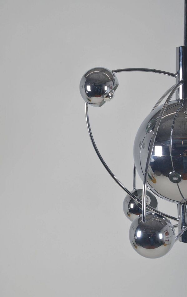 Chandelier 'Satellite' italien conçu par Goffredo Reggiani, années 1960.