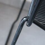 Black chair Spaghetti Giandomenico Belotti for fly line