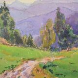 Georges Planes (1897-1977) Valley Landscape, Riverbank (double-sided)