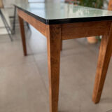 Formica and wood kitchen table