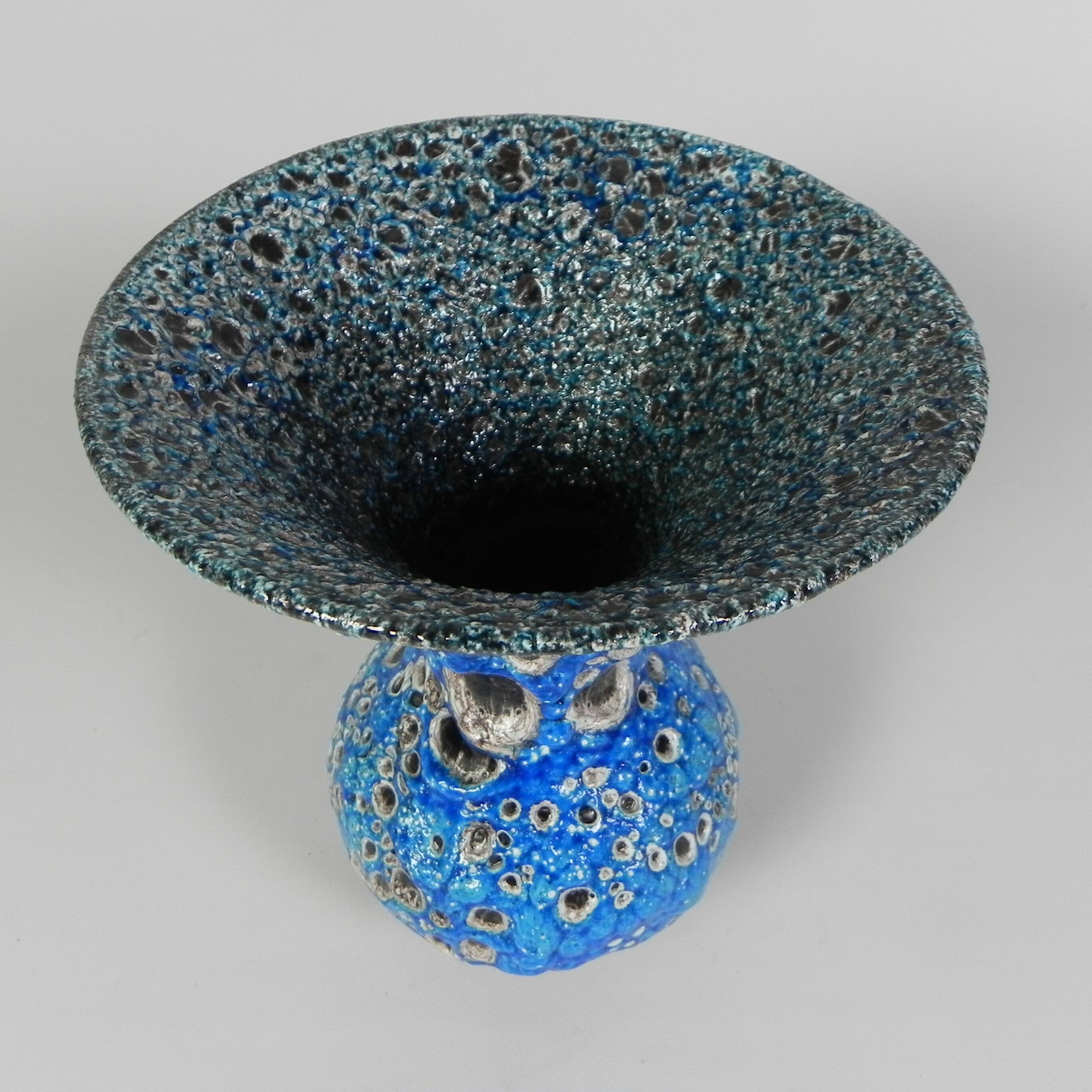 Vintage Fat Lava vase, Vallauris, 1950s
