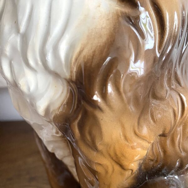 Grand chat en céramique , Italy années 70