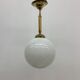 Antique Philips opaline glass hanging lamp, 1950’s
