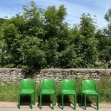 Suite of 4 "Sélène" chairs by Vico Magistretti for Artemide