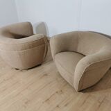 Restored armchairs by Jindrich Halabala