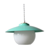 Gamelle and opaline pendant light