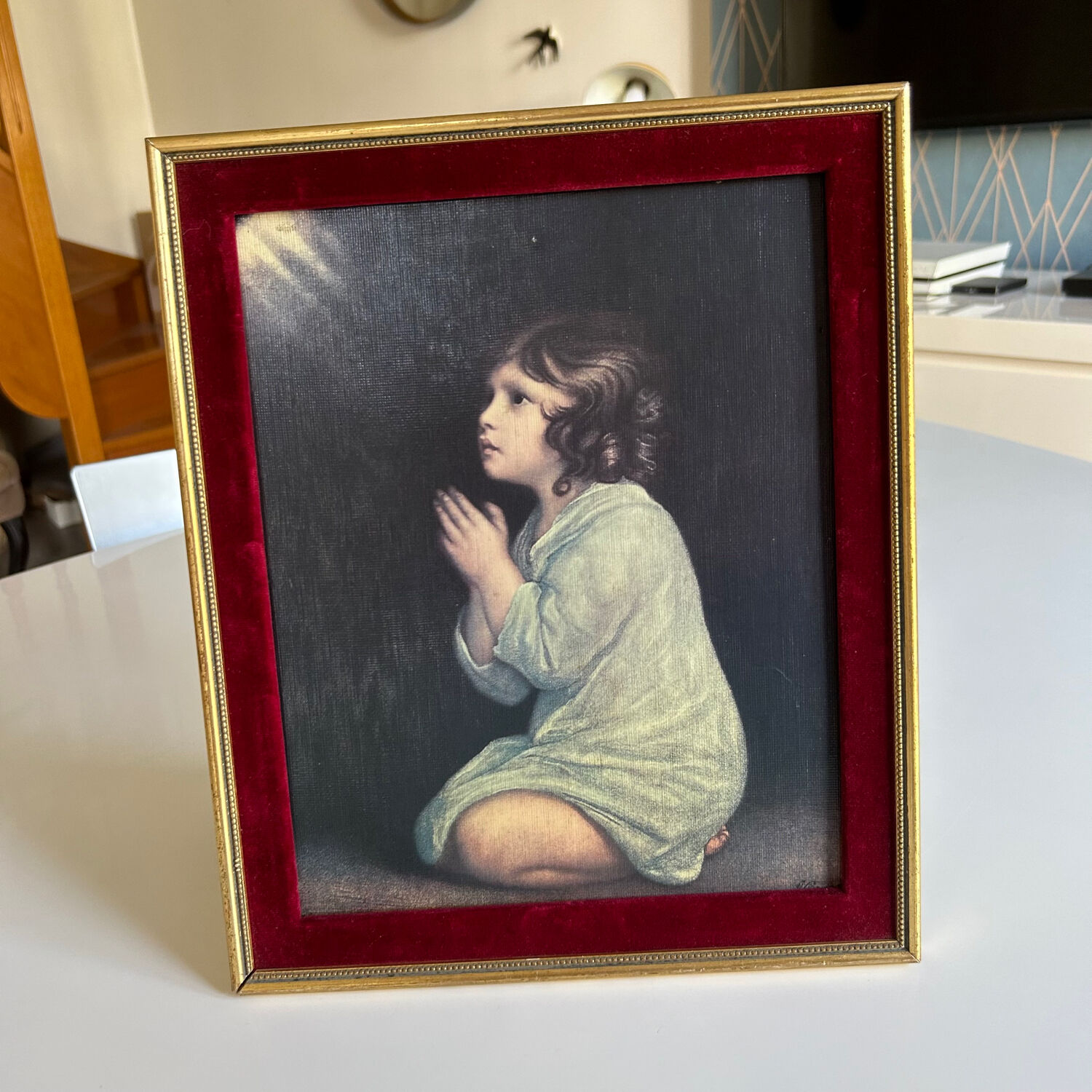 Chromolithograph boy Little Samuel