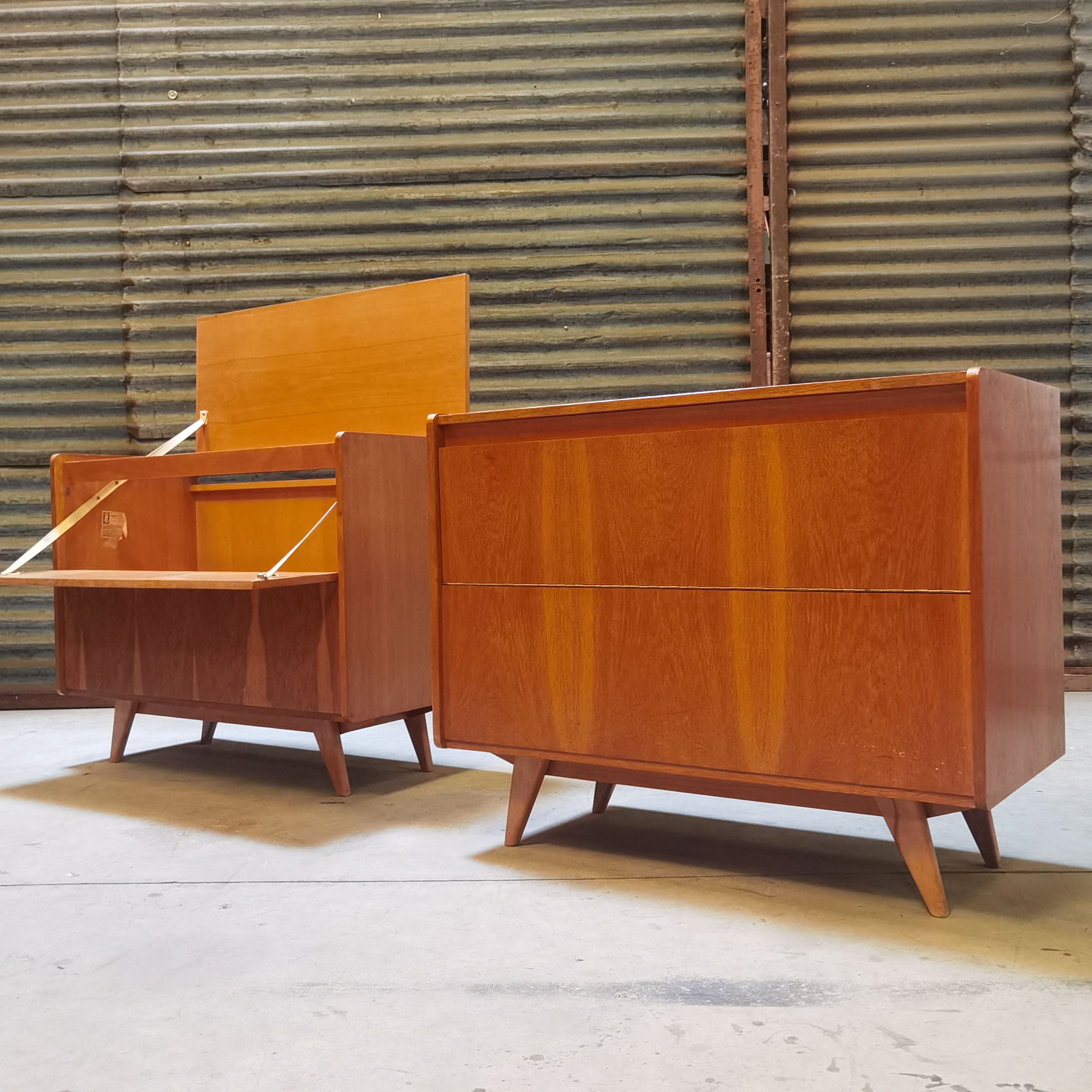 Storage chest or mini bar U459 by Jiri Jiroutek for Interier Praha 1960
