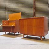 Storage chest or mini bar U459 by Jiri Jiroutek for Interier Praha 1960