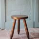 Vintage stool, tripod wooden stool, occasional stool, plant stand,