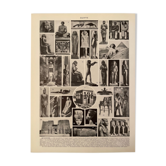 Photographic plate on Egypt from 1928