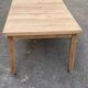 Renovated extendable farmhouse dining table in solid oak from the 19th century, 250-350.