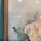 Tableau ancien, nature morte aux roses, XX siècle