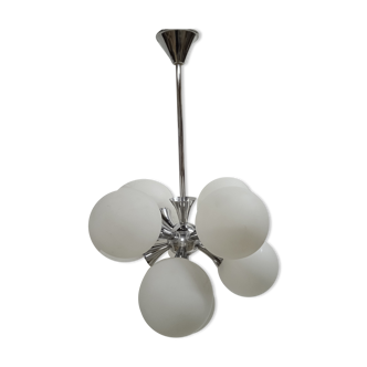 Lampe Spoutnik métal chromé