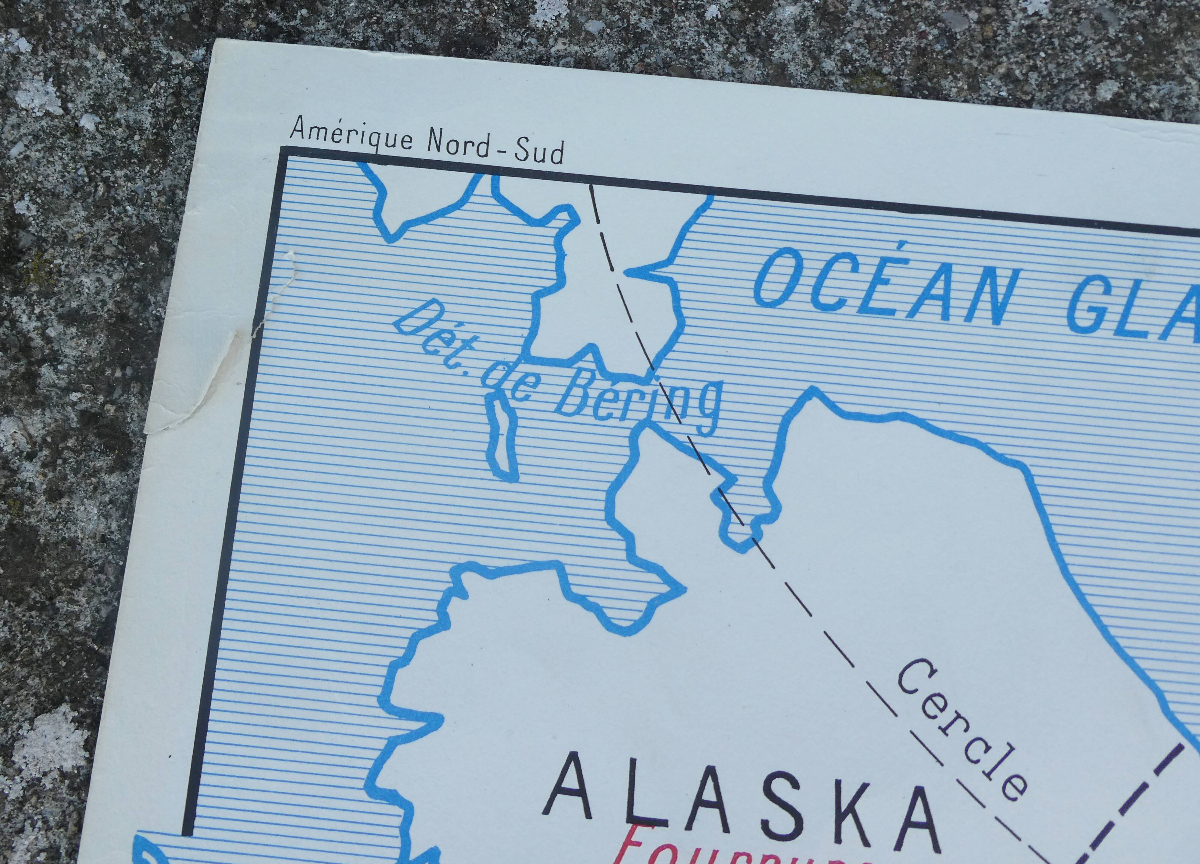 Rossignol School Map Poster: North America United States / South America.