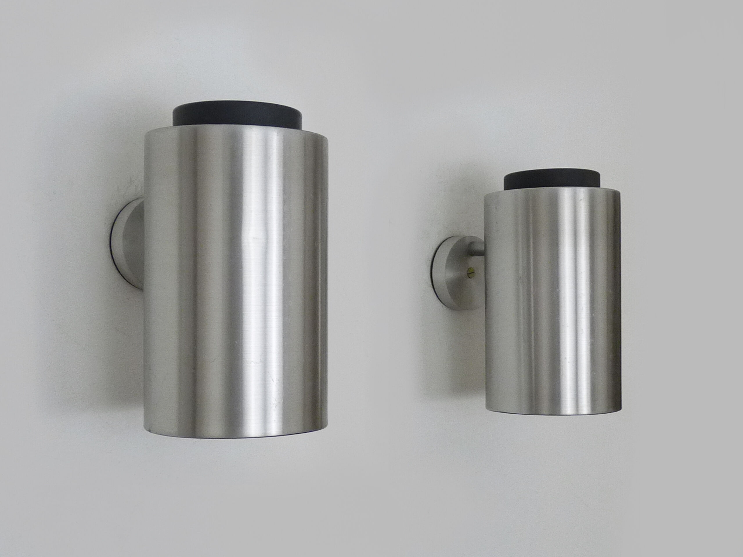 Pair of adjustable wall lights philips made in holland, 70s