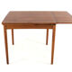 Compact Poul Hundevad for Hundevad & Co extendable dining table in teak