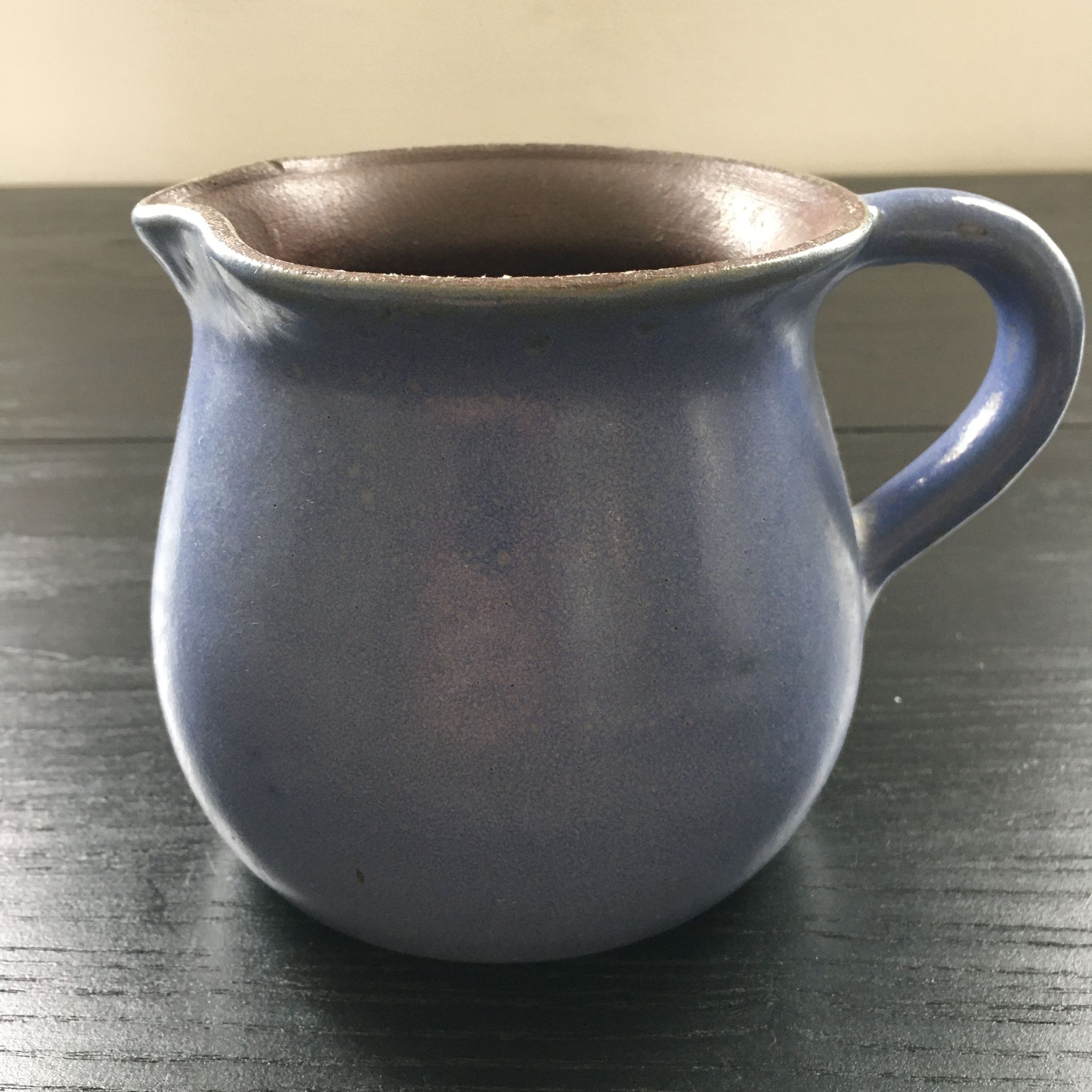 Blue stoneware jug