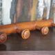 Vintage wall coat rack, wooden coat rack, wooden hooks, hooks.