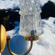 Vintage molded glass wall light