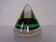 Sommerso Murano Cone Glass Paperweight, Italy, 1970s