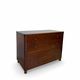 Italian art deco burl walnut chest of drawers, 1850s.