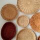 Composition de paniers en rotin Vintages