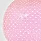 Pastel pink polka dot spherical table lamp, ceramic, brass, Studio Paf Milano, 1970.