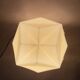Lampe à encastrer en opaline origami de style Art Déco