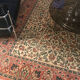 Pink and beige vintage carpet (198 x 286 cm)
