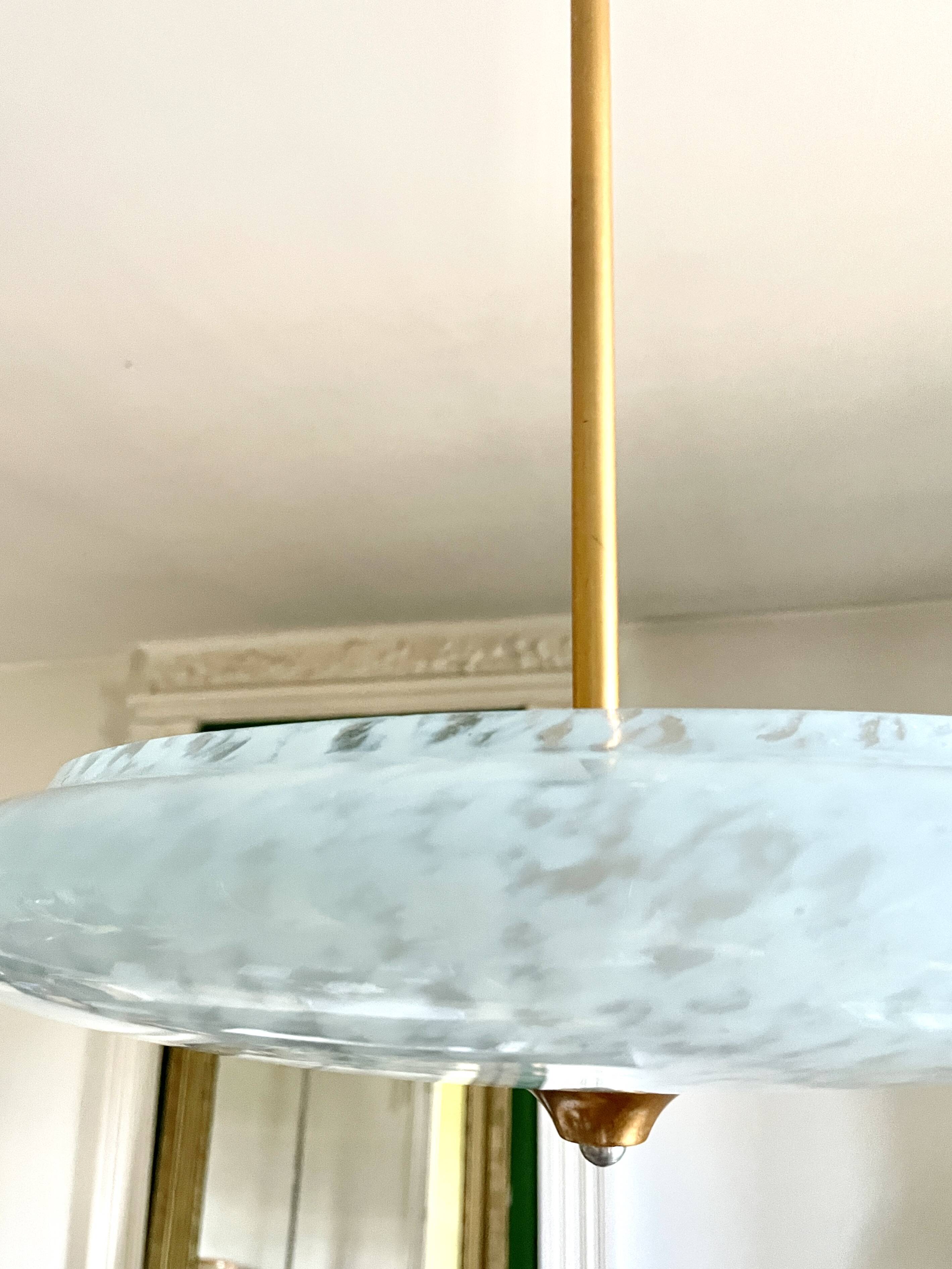 Blue Clichy glass pendant light