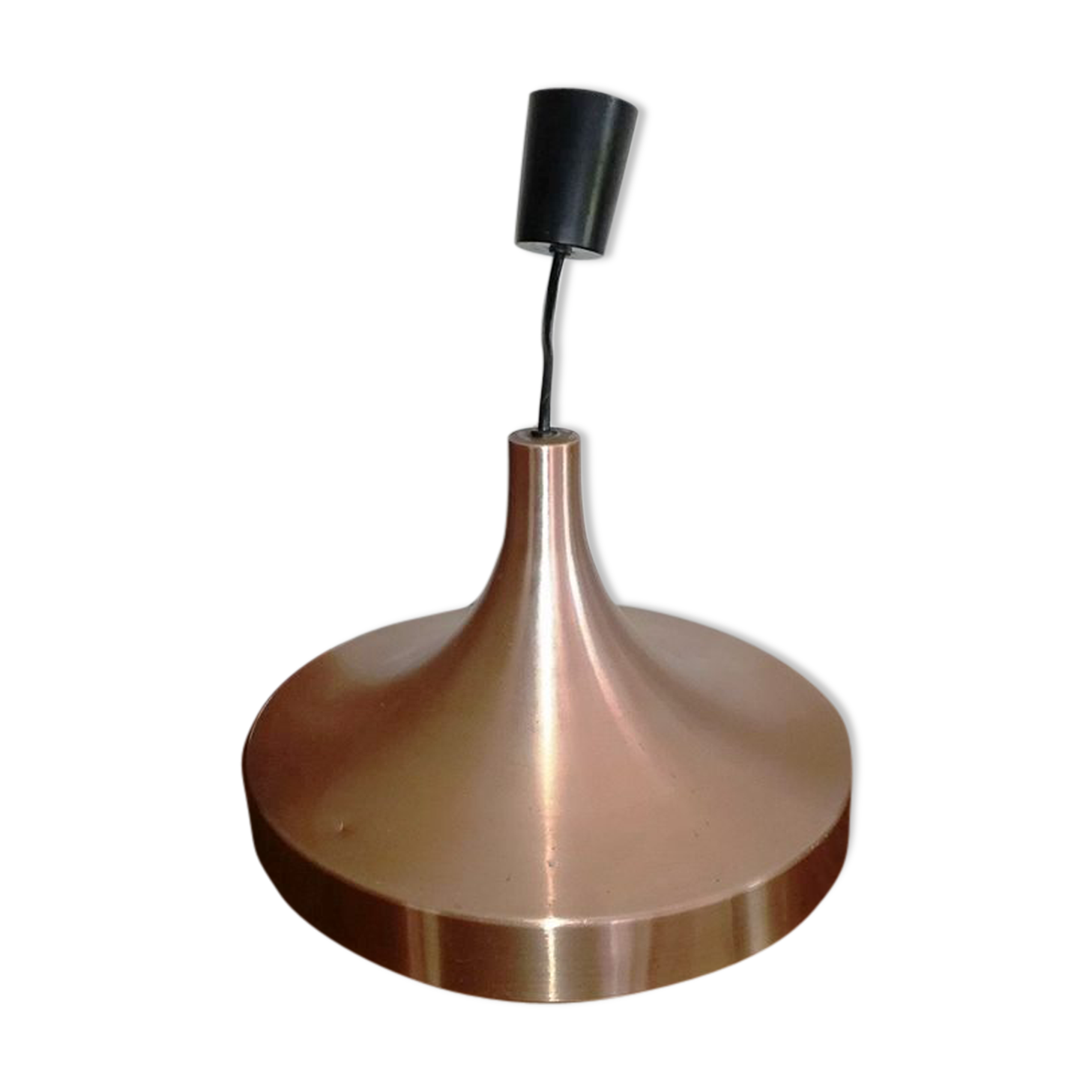 Hanging lamp "doria" copper metal 1970