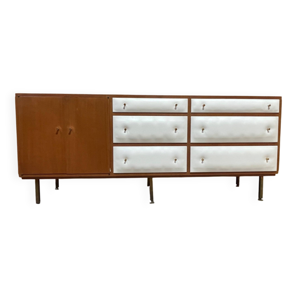 Enfilade Regy en teck design Roger Landault vintage années 60 70